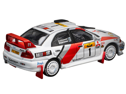 Mitsubishi Lancer Evolution IV RHD (Right Hand Drive) #1 Tommi Makinen - Risto Mannisenmaki "Safari Rally Kenya" (1998) 1/64 Diecast Model Car by Pop Race