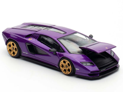 Lamborghini Countach LPI 800-4 Viola Pasifae Purple Metallic "Hong Kong Toycar Salon 2025" 1/64 Diecast Model Car by Pop Race-DiecastModeler.com