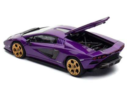 Lamborghini Countach LPI 800-4 Viola Pasifae Purple Metallic "Hong Kong Toycar Salon 2025" 1/64 Diecast Model Car by Pop Race-DiecastModeler.com