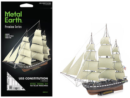 Model Kit USS Constitution Warship (Challenging Difficulty) Steel Model by Metal Earth