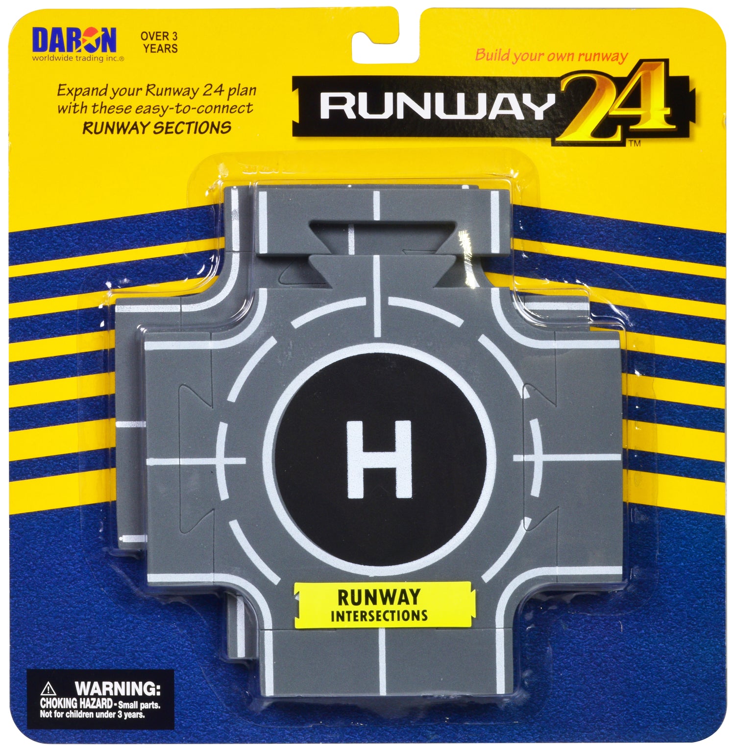 Runway Intersections 2 Piece Set for Diecast Models by Runway24-DiecastModeler.com