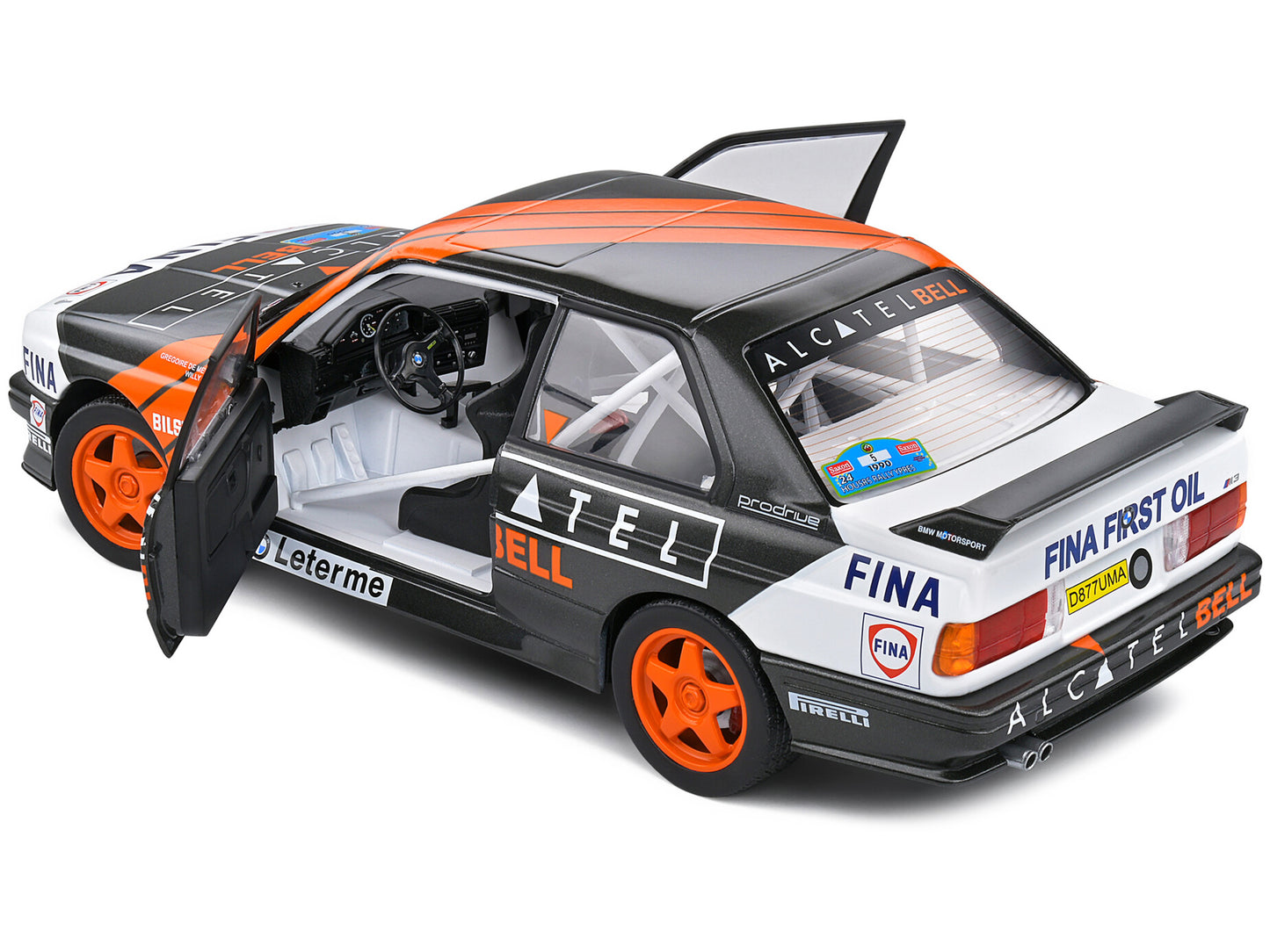 BMW E30 M3 Gr.A #5 Gregoire de Mevius - Willy Lux 3rd Place "Ypres 24 Hours Rally" (1990) "Competition" Series 1/18 Diecast Model Car by Solido-DiecastModeler.com