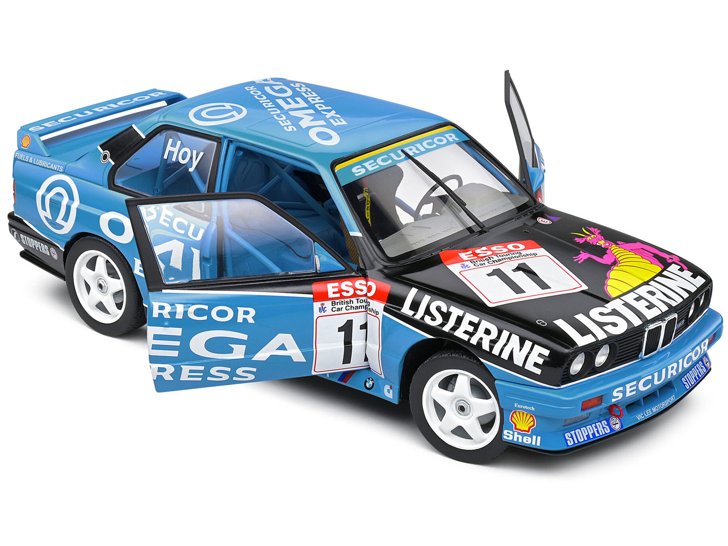 BMW E30 M3 #11 Will Hoy Winner "BTCC (British Touring Car Championship)" (1991) "Competition" Series 1/18 Diecast Model Car by Solido-DiecastModeler.com