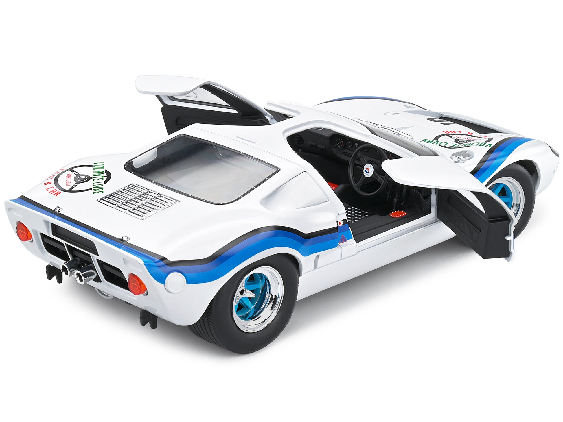 Ford GT40 MK.1 RHD (Right Hand Drive) #19 Emilio Marta "Angola Championship" (1973) "Competition" Series 1/18 Diecast Model Car by Solido-DiecastModeler.com