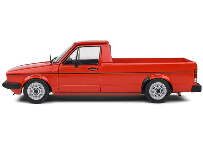 1983 Volkswagen Caddy MK 1 Pickup Truck Mars Red 1/18 Diecast Model Car by Solido-DiecastModeler.com