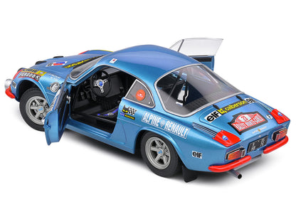 Alpine A110 1600S #23 Jean-Pierre Nicolas - Michel Vial "Rallye Monte-Carlo" (1972) "Competition" Series 1/18 Diecast Model Car by Solido-DiecastModeler.com