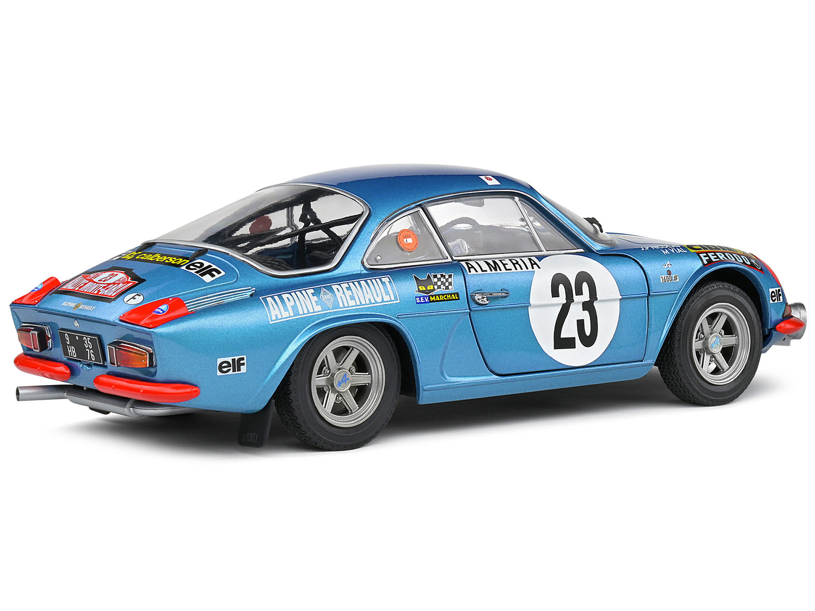 Alpine A110 1600S #23 Jean-Pierre Nicolas - Michel Vial "Rallye Monte-Carlo" (1972) "Competition" Series 1/18 Diecast Model Car by Solido-DiecastModeler.com