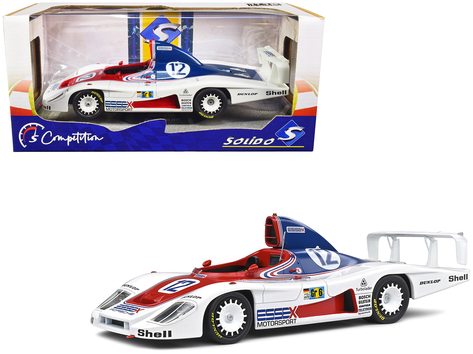 Porsche 936 #12 Jacky Ickx - Brian Redman "Essex Motorsport" 24 Hours of Le Mans (1979) "Competition" Series 1/18 Diecast Model Car by Solido-DiecastModeler.com