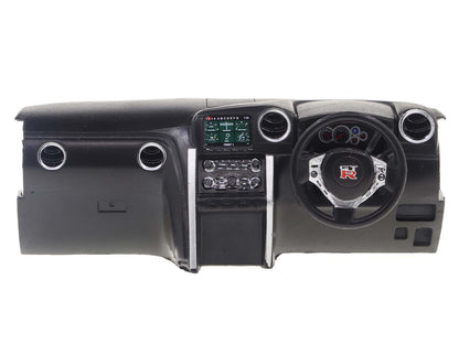 2023 Nissan GT-R (R35) Liberty Walk Body Kit 2.0 RHD (Right Hand Drive) Baby Blue with Carbon Hood 1/18 Diecast Model Car by Solido