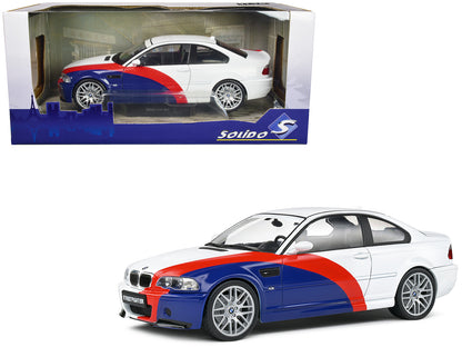 2000 BMW E46 M3 "Streetfighter" White with Blue and Red Graphics 1/18 Diecast Model Car by Solido-DiecastModeler.com