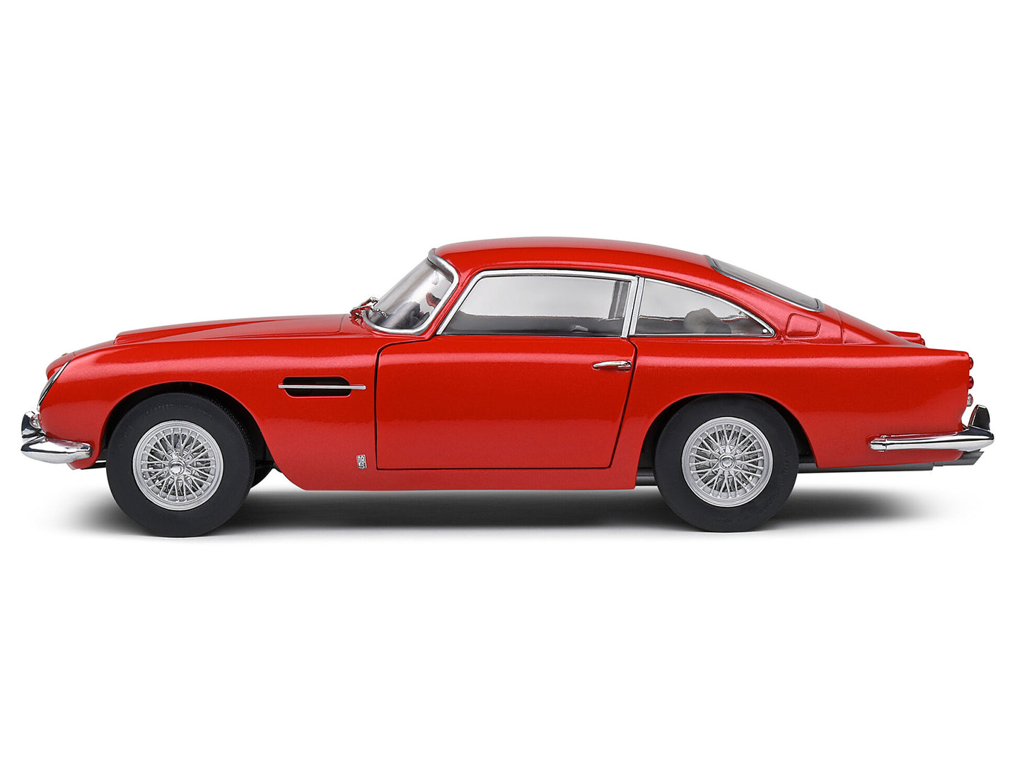 1964 Aston Martin DB5 RHD (Right Hand Drive) Red Metallic 1/18 Diecast Model Car by Solido-DiecastModeler.com