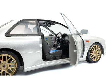 1998 Subaru Impreza 22B RHD (Right Hand Drive) Silver Metallic with Gold Wheels 1/18 Diecast Model Car by Solido