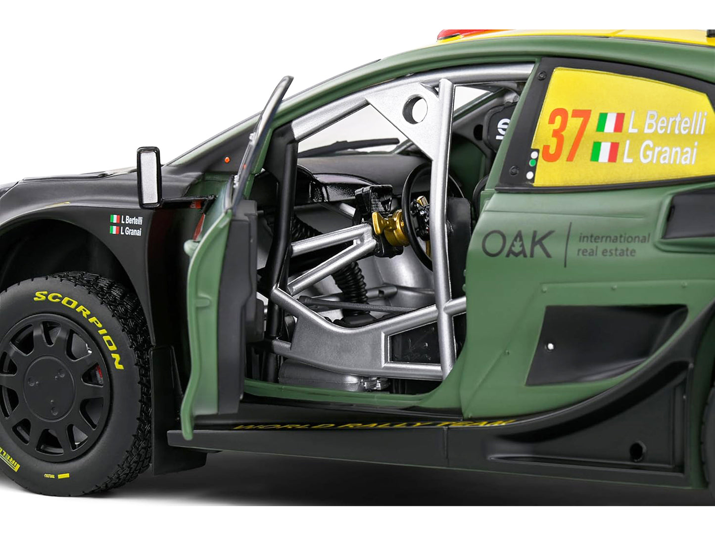 Ford Puma Rally1 Hybrid #37 Lorenzo Bertelli - Lorenzo Granai "Rally New Zealand" (2022) "Competition" Series 1/18 Diecast Model Car by Solido