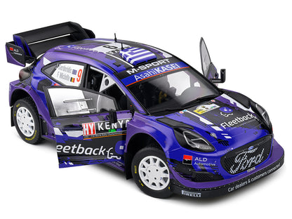 Ford Puma Rally1 Hybrid #9 Jourdan Serderidis - Frederic Miclotte "Safari Rally Kenya" (2022) "Competition" Series 1/18 Diecast Model Car by Solido-DiecastModeler.com