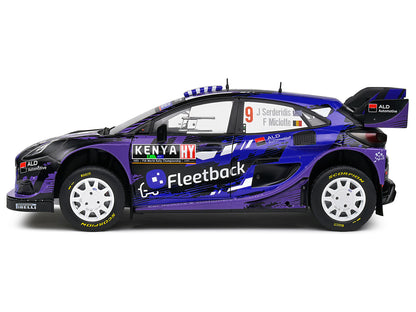 Ford Puma Rally1 Hybrid #9 Jourdan Serderidis - Frederic Miclotte "Safari Rally Kenya" (2022) "Competition" Series 1/18 Diecast Model Car by Solido-DiecastModeler.com