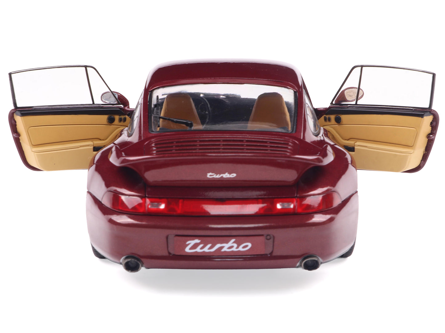 1997 Porsche 911 (993) Turbo Arena Red Metallic 1/18 Diecast Model Car by Solido