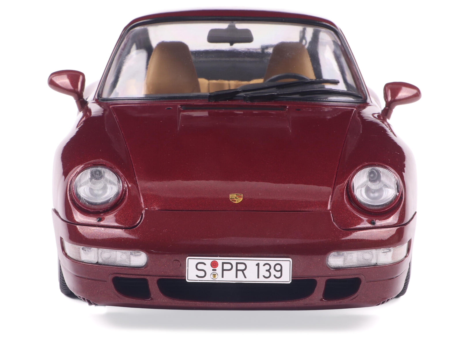 1997 Porsche 911 (993) Turbo Arena Red Metallic 1/18 Diecast Model Car by Solido-DiecastModeler.com