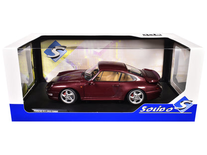 1997 Porsche 911 (993) Turbo Arena Red Metallic 1/18 Diecast Model Car by Solido