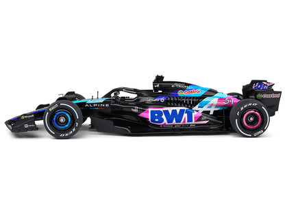 Alpine A524 Presentation Edition "BWT" "Formula One F1 World Championship" (2024) "Competition" Series 1/18 Diecast Model Car by Solido-DiecastModeler.com