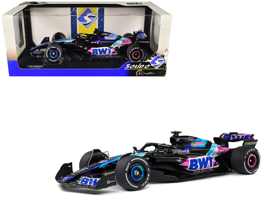 Alpine A524 Presentation Edition "BWT" "Formula One F1 World Championship" (2024) "Competition" Series 1/18 Diecast Model Car by Solido-DiecastModeler.com