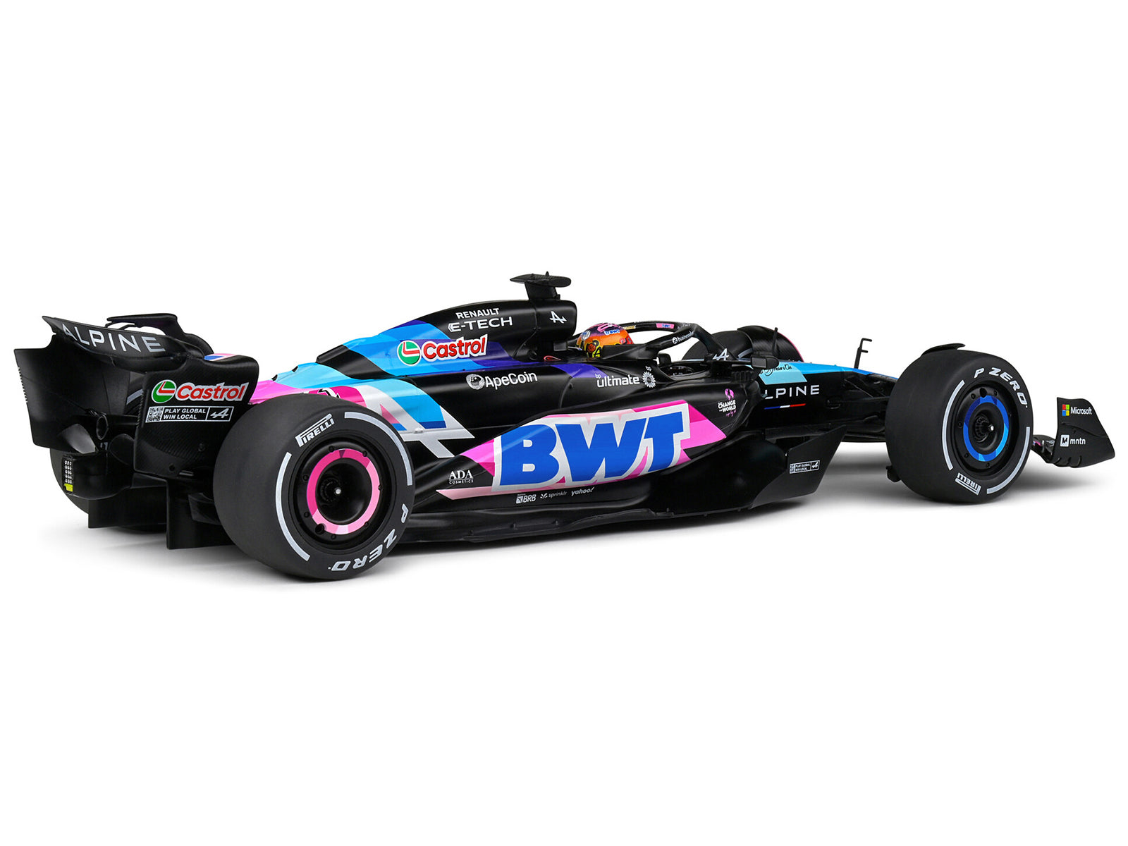 Alpine A524 #31 Esteban Ocon "BWT" Formula One F1 Miami GP (2024) "Competition" Series 1/18 Diecast Model Car by Solido-DiecastModeler.com