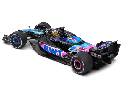 Alpine A524 #31 Esteban Ocon "BWT" Formula One F1 Miami GP (2024) "Competition" Series 1/18 Diecast Model Car by Solido-DiecastModeler.com