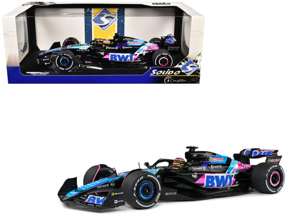 Alpine A524 #31 Esteban Ocon "BWT" Formula One F1 Miami GP (2024) "Competition" Series 1/18 Diecast Model Car by Solido-DiecastModeler.com