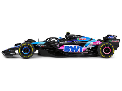 Alpine A524 #10 Pierre Gasly "BWT" Formula One F1 Monaco GP (2024) "Competition" Series 1/18 Diecast Model Car by Solido-DiecastModeler.com