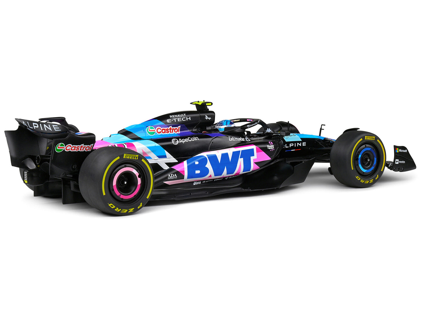 Alpine A524 #10 Pierre Gasly "BWT" Formula One F1 Monaco GP (2024) "Competition" Series 1/18 Diecast Model Car by Solido-DiecastModeler.com