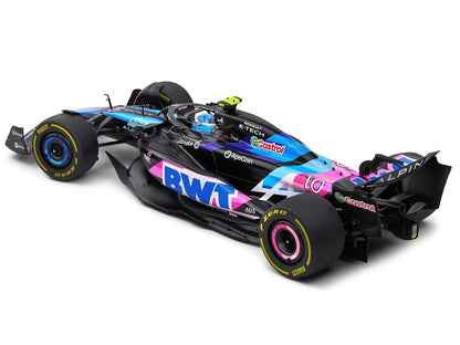 Alpine A524 #10 Pierre Gasly "BWT" Formula One F1 Monaco GP (2024) "Competition" Series 1/18 Diecast Model Car by Solido-DiecastModeler.com