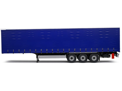 Tarpaulin Trailer Blue "Truck Edition" Series 1/24 Diecast Model Car by Solido-DiecastModeler.com
