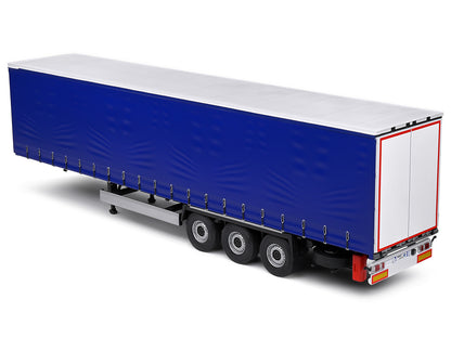 Tarpaulin Trailer Blue "Truck Edition" Series 1/24 Diecast Model Car by Solido-DiecastModeler.com