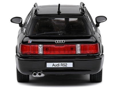1995 Audi Avant RS2 Brilliant Black with Roofrack 1/43 Diecast Model Car by Solido