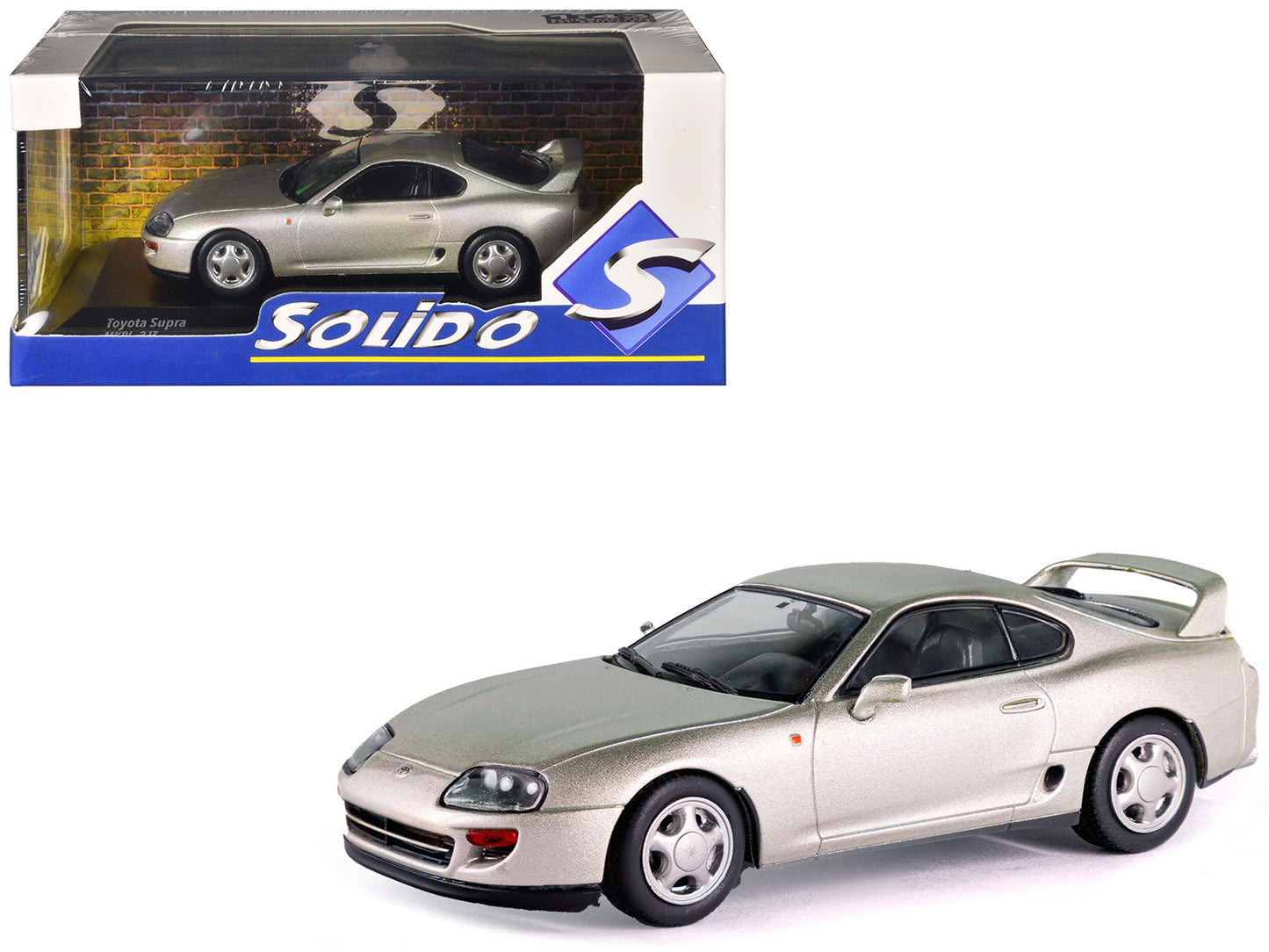 Toyota Supra MKIV Silver Metallic 1/43 Diecast Model Car by Solido-DiecastModeler.com