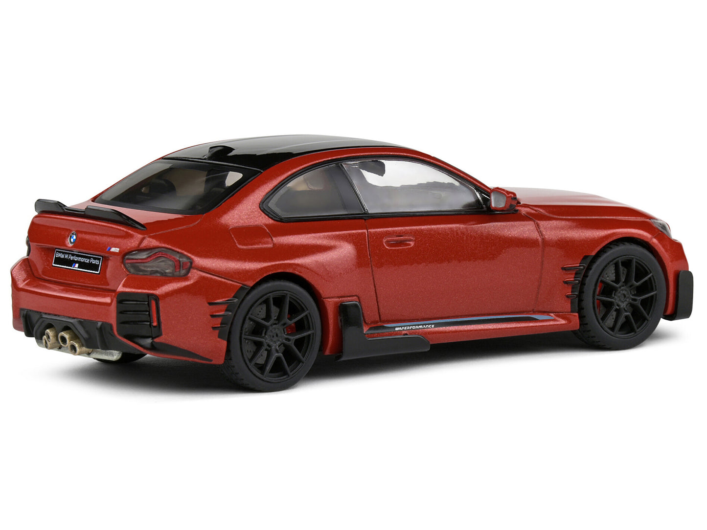 2023 BMW M2 M Performance Toronto Red Metallic with Black Top 1/43 Diecast Model Car by Solido