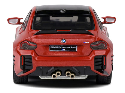 2023 BMW M2 M Performance Toronto Red Metallic with Black Top 1/43 Diecast Model Car by Solido