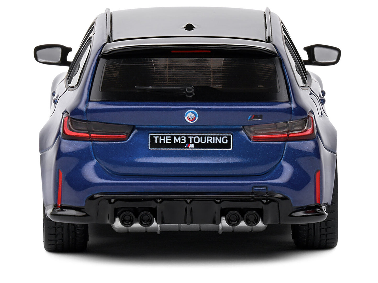 2023 BMW M3 Touring (G81) Competition San Marino Blue Metallic with Black Top 1/43 Diecast Model Car by Solido-DiecastModeler.com