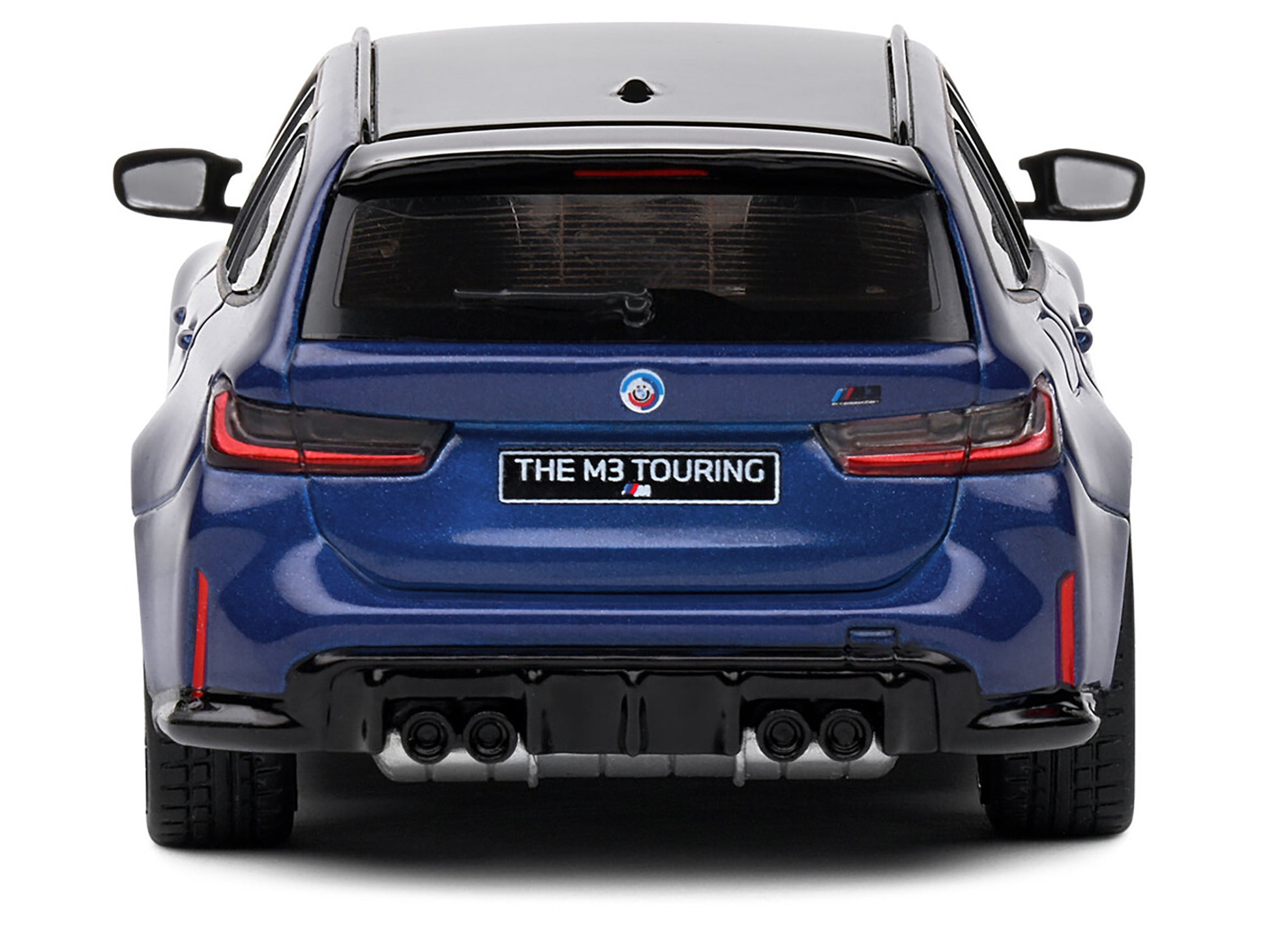 2023 BMW M3 Touring (G81) Competition San Marino Blue Metallic with Black Top 1/43 Diecast Model Car by Solido-DiecastModeler.com
