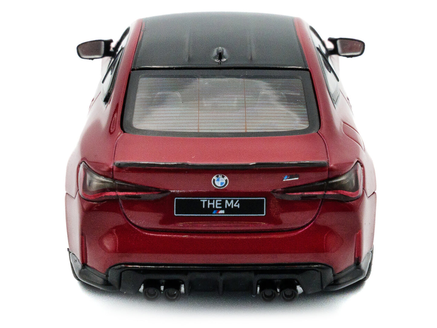 2023 BMW M4 Competition (G82) Imola Red with Black Top 1/43 Diecast Model Car by Solido