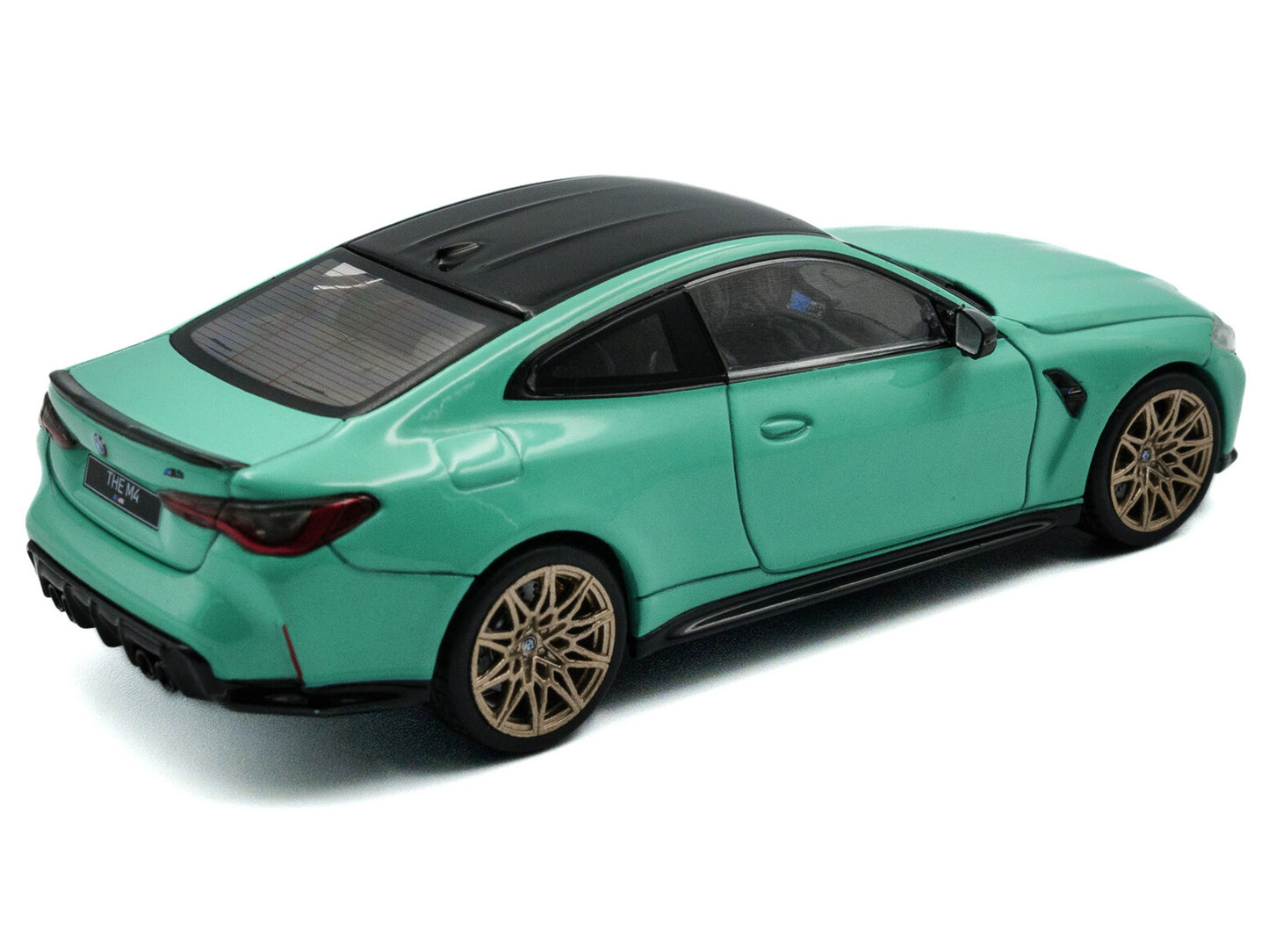 2023 BMW M4 Competition (G82) Mint Green with Black Top 1/43 Diecast Model Car by Solido