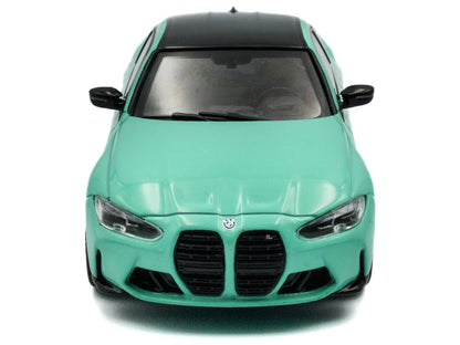 2023 BMW M4 Competition (G82) Mint Green with Black Top 1/43 Diecast Model Car by Solido