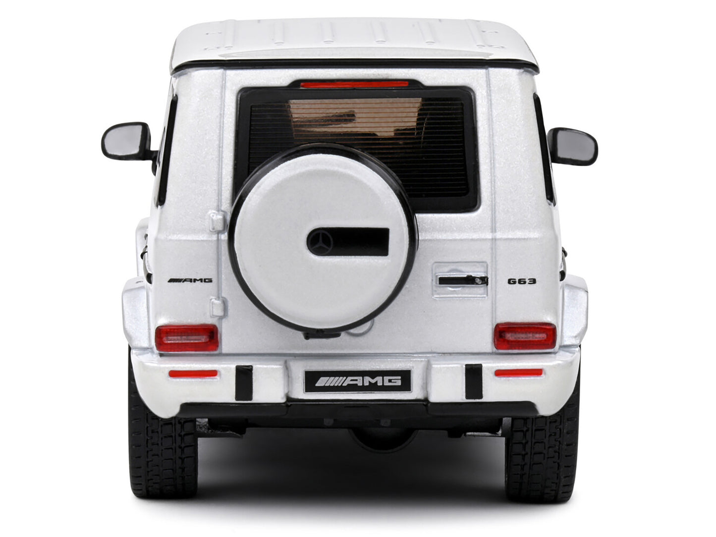 2022 Mercedes-Benz AMG G63 Diamond White Metallic with Graphics 1/43 Diecast Model Car by Solido