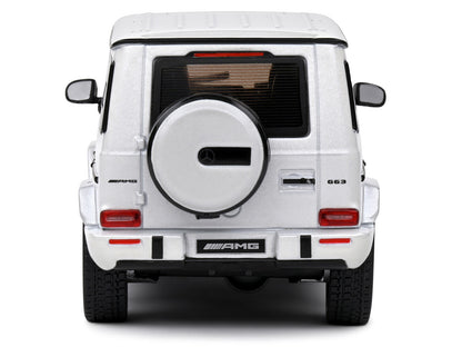 2022 Mercedes-Benz AMG G63 Diamond White Metallic with Graphics 1/43 Diecast Model Car by Solido