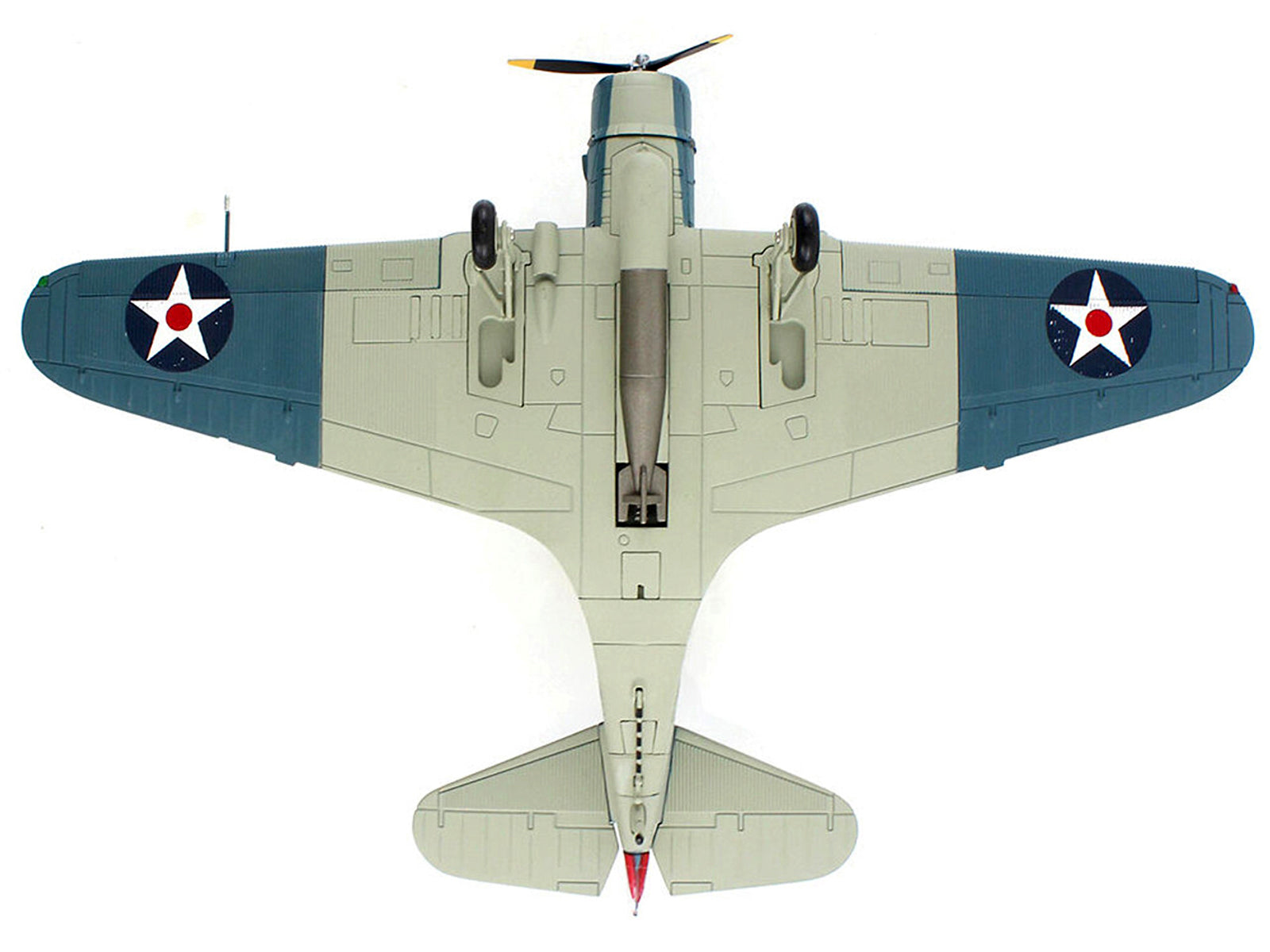 Douglas TBD-1 Devastator Bomber Aircraft "Lt. Cdr. James Brett VT-2 USS Lexington" (1942) United States Navy "SkyMax Models" Series 1/72 Diecast Model by Hobby Master-DiecastModeler.com