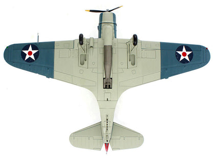 Douglas TBD-1 Devastator Bomber Aircraft "Lt. Cdr. James Brett VT-2 USS Lexington" (1942) United States Navy "SkyMax Models" Series 1/72 Diecast Model by Hobby Master-DiecastModeler.com