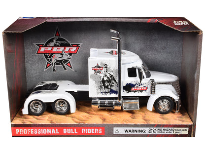 International Lonestar Truck Tractor White "PBR Professional Bull Riders" 1/43 Diecast Model by New Ray