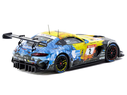 Mercedes-AMG GT3 #2 Yelmer Buurman - Nico Bastian - Philip Ellis - Hubert Haupt "24 Hours of Nurburgring" (2020) "Hobby64" Series 1/64 Diecast Model by Tarmac Works