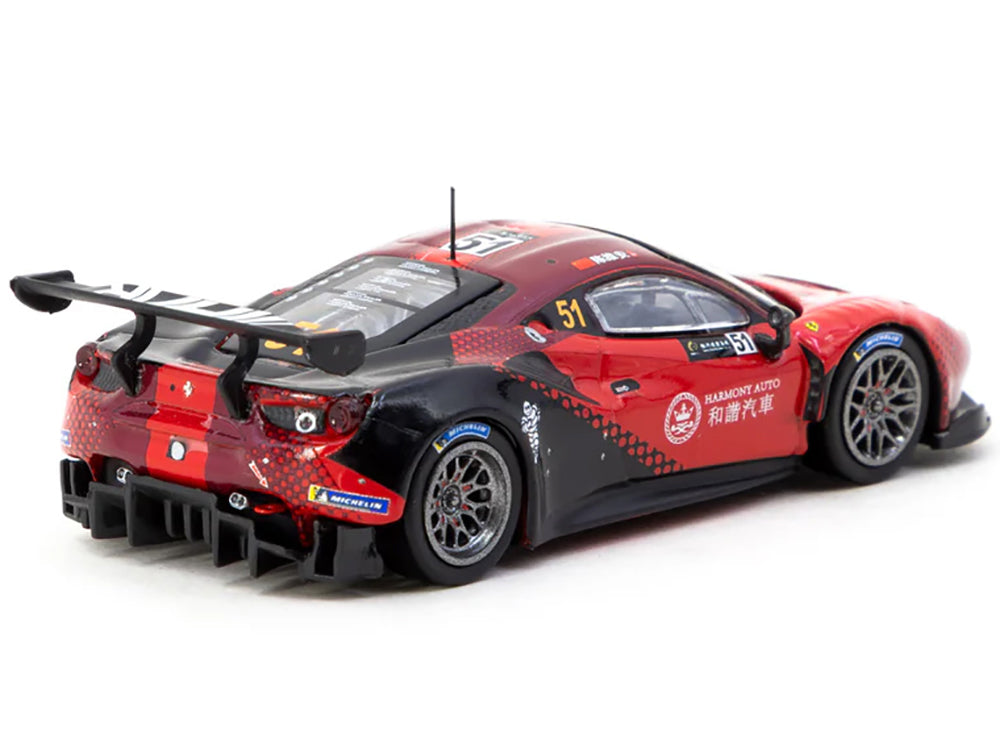 Ferrari 488 GT3 #51 Chen Weian "Harmony Racing" "Macau GT Cup" (2022) "Hobby64" Series 1/64 Diecast Model Car by Tarmac Works