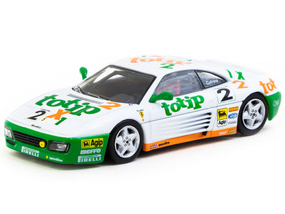 Ferrari 348 Challenge #2 Paolo Cutrera "Ferrari 348 Challenge" (1993) "Hobby64" Series 1/64 Diecast Model Car by Tarmac Works