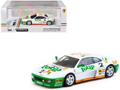 Ferrari 348 Challenge #2 Paolo Cutrera "Ferrari 348 Challenge" (1993) "Hobby64" Series 1/64 Diecast Model Car by Tarmac Works